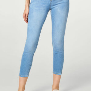 Stretch-Jeans in sommerlichem Used-Look