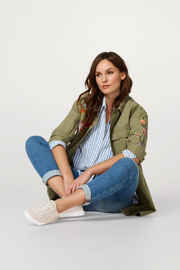 Klassischer Sneaker aus Baumwolle-Canvas